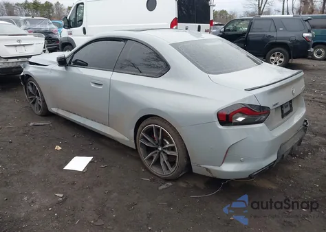 2025 BMW M240 I xDrive z USA, uszkodzony, nr VIN 3MW53CM0XS8F77536